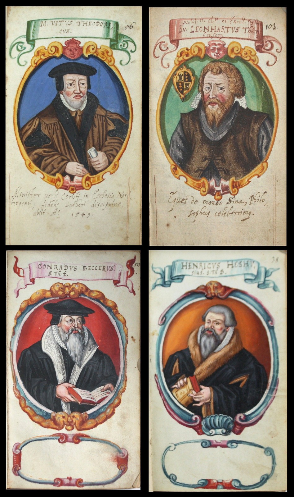 Manuscript Humanist Portraits Reformation Drawings