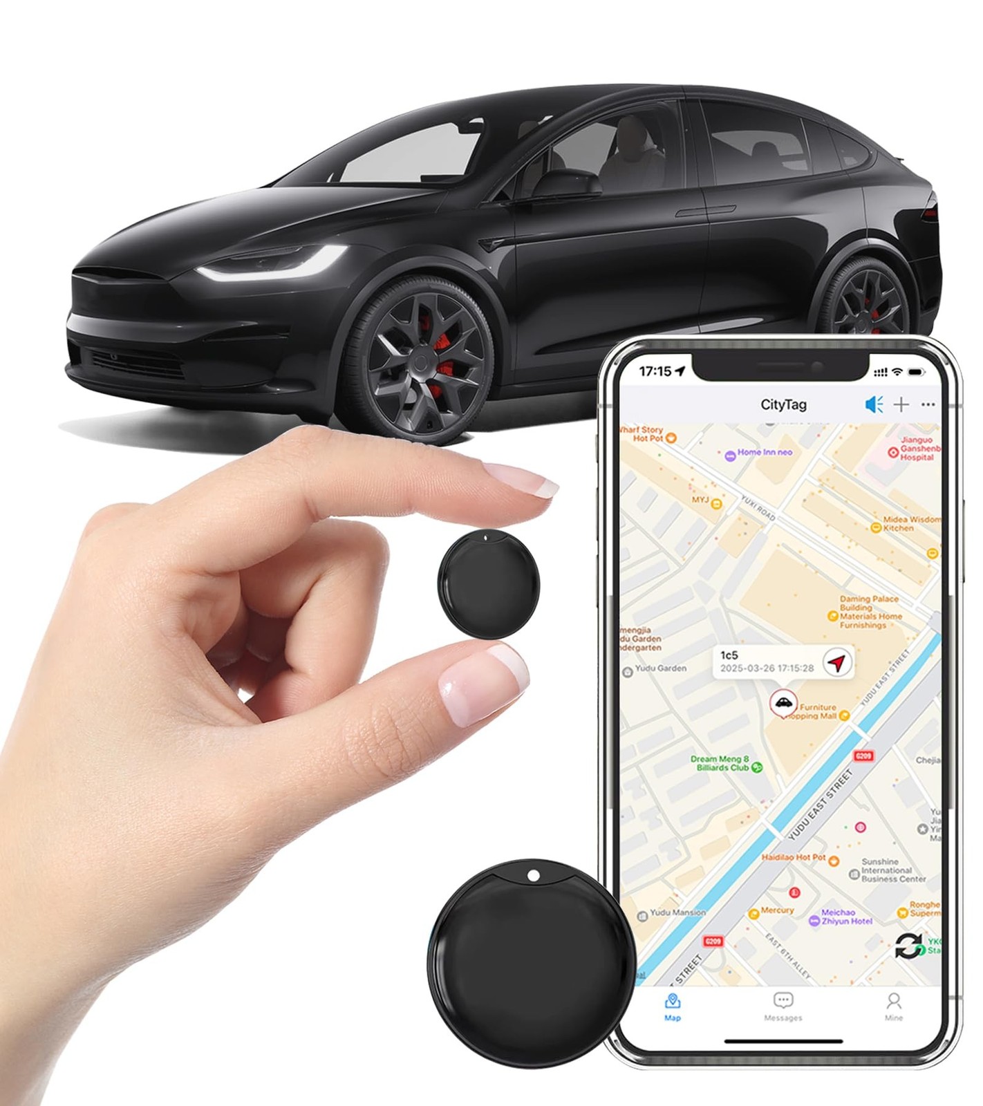 GPS Tracker for Vehicles - Car Tracker Device Hidden for Vehicles, Real-Time ...