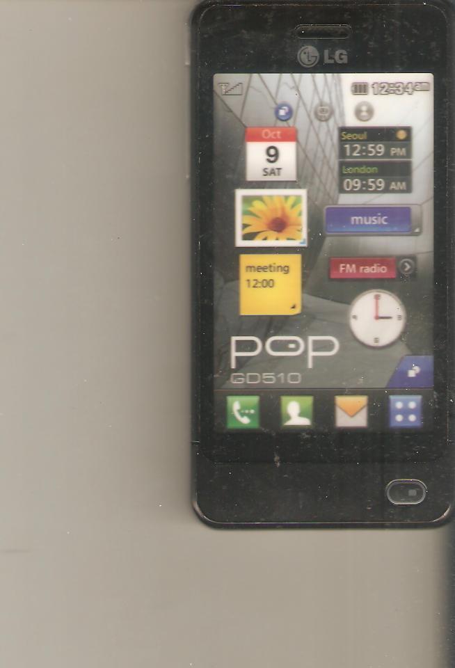 FAKE SHOWCASE PHONE - DUMMY - LG POP GD510 (IS NOT A PHONE)