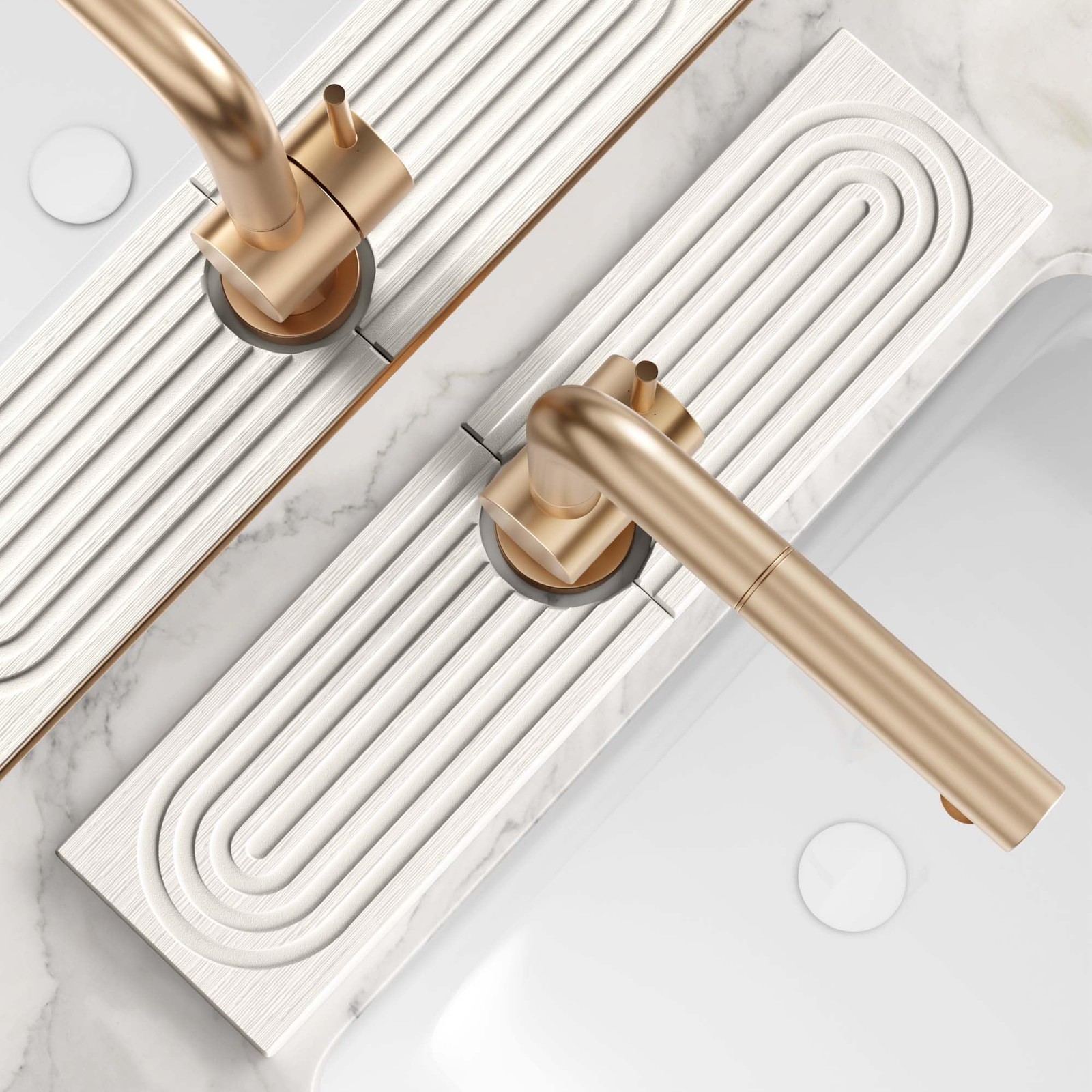 Kitchen Sink Mat Diatomite Splash Guard Protector 15.7 x 3.9 Light Grey Eormoe