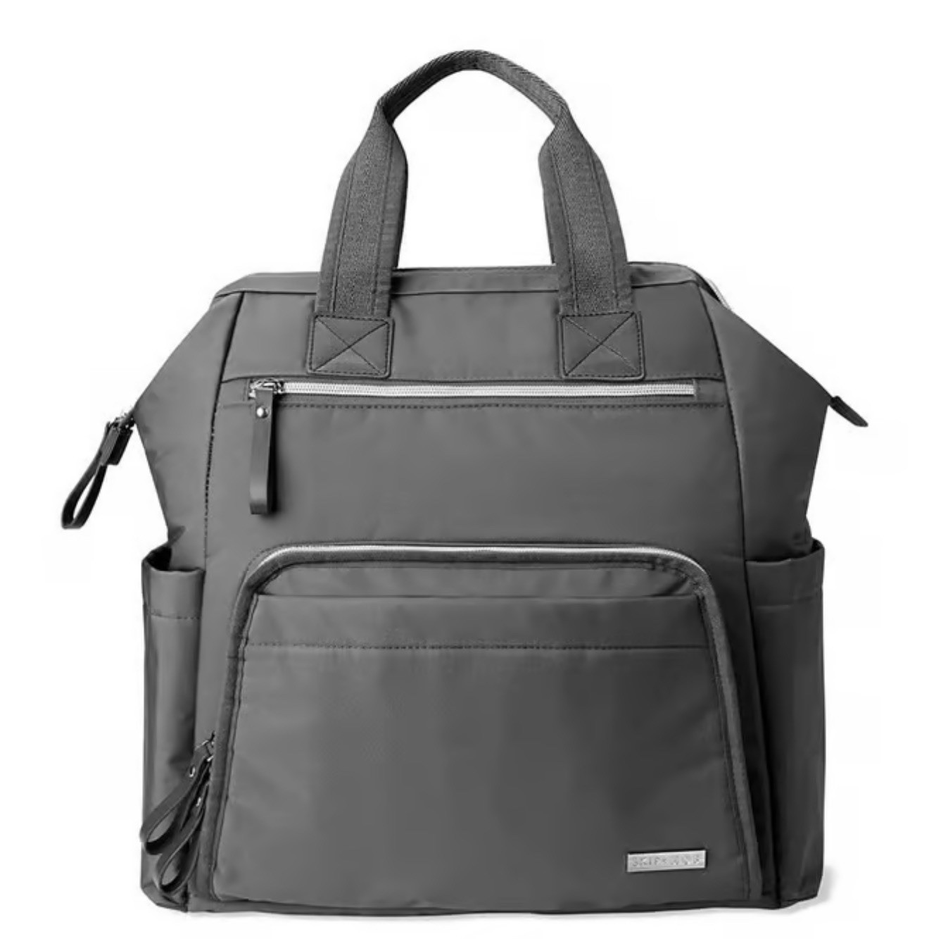 Skip Hop MainFrame Diaper Bag Backpack: Gray/Multi-Function Baby/10 pockets