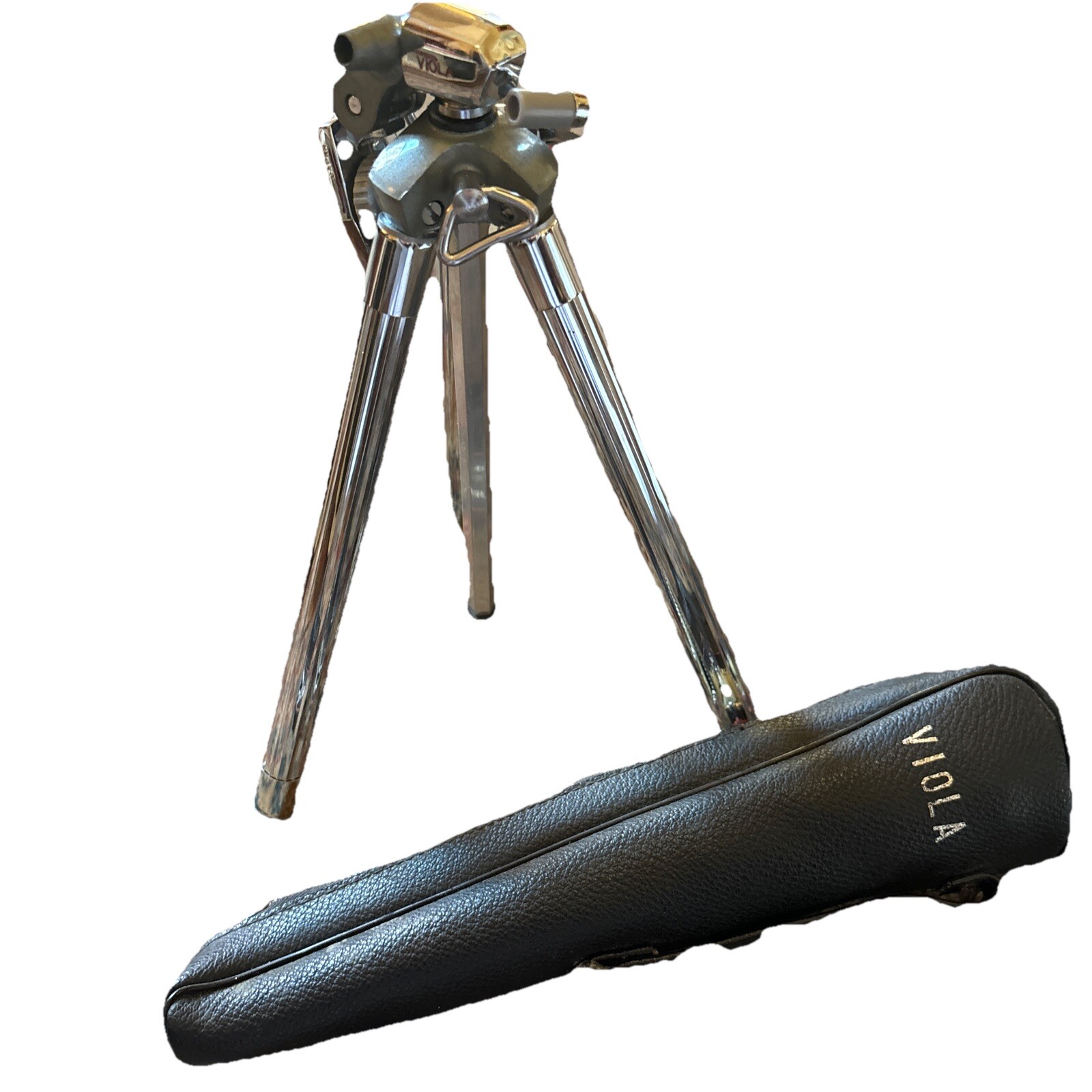 Vintage Viola Mini Telescopic Camera Photographic All-Metal Tripod with Case