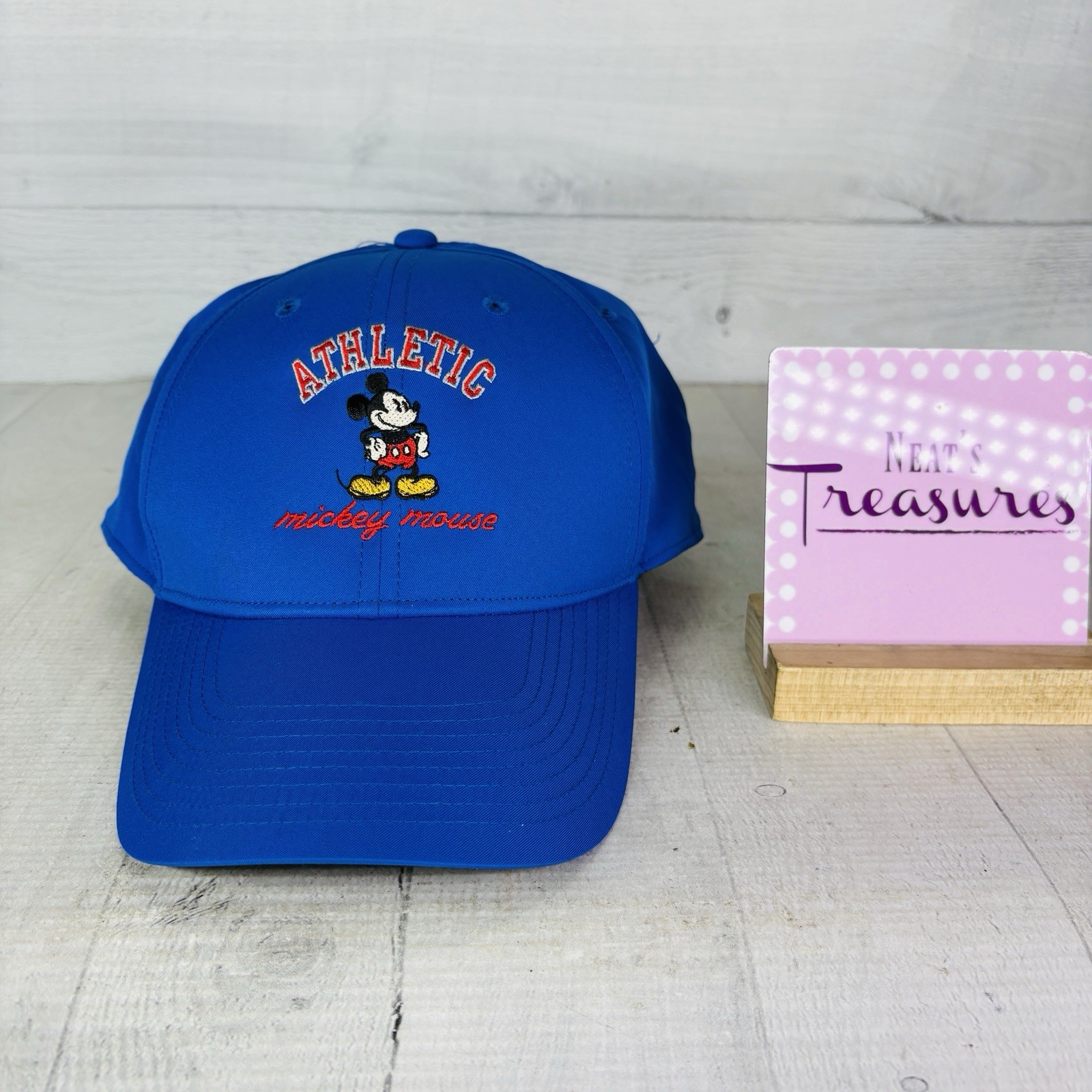 Disney Mens Nike Dri-Fit Legacy 91 ATHLETIC MICKEY MOUSE Blue Golf Hat Cap