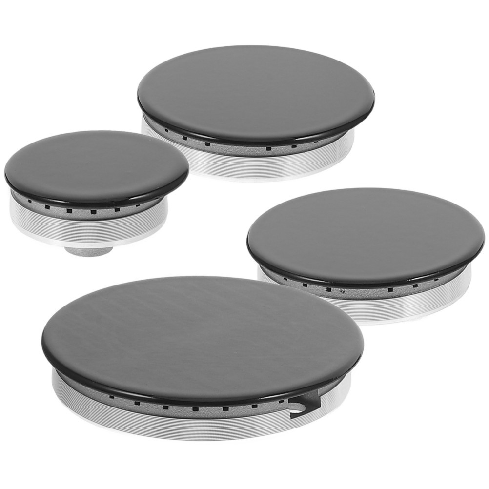 1 set of Gas Stove Burner Caps Flame Cap Replacement Kit Stove Burners Head