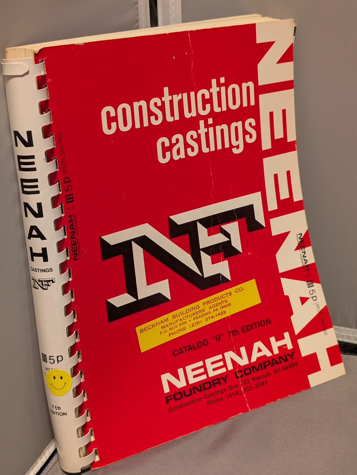 1976 Neenah Foundry Company (Neenah, WI) Construction Castings catalog R 7th Ed.