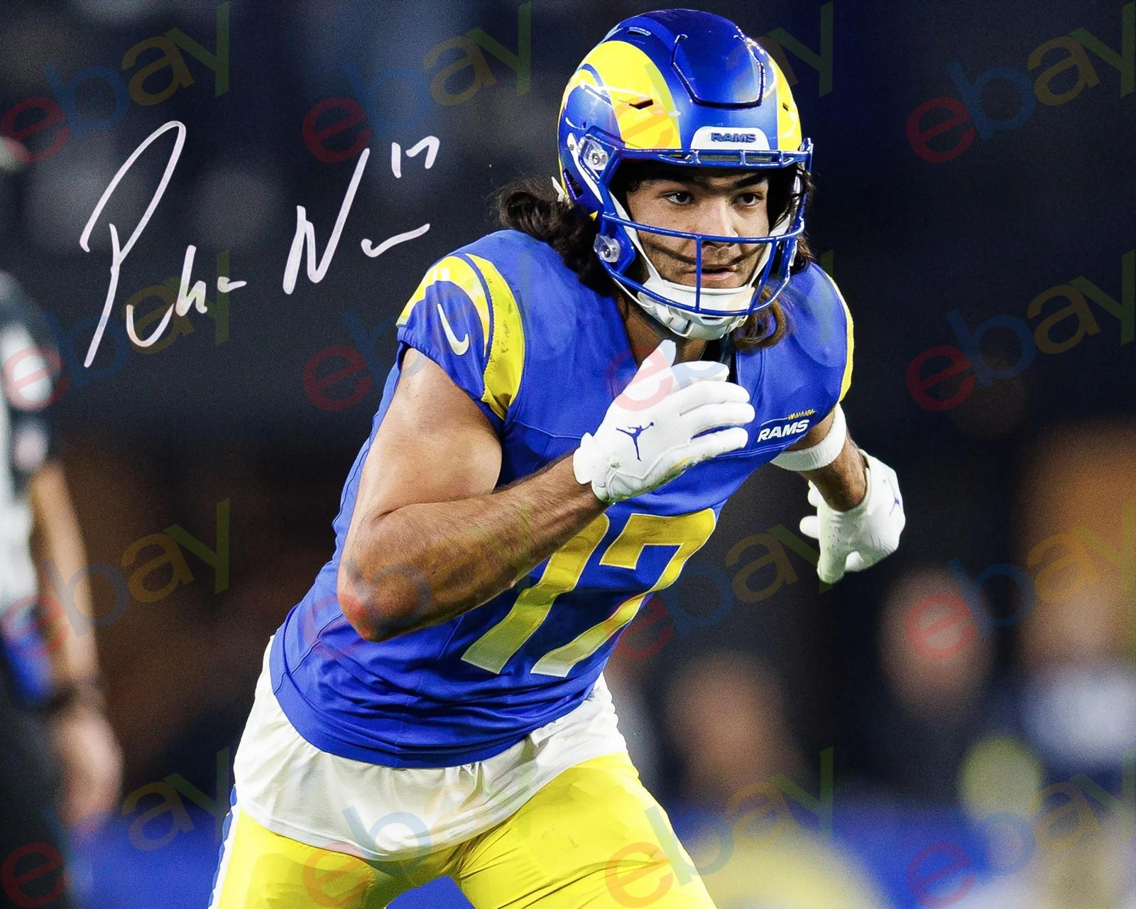 Puka Nacua - REPRINT auto signed 8x10 Photo Los Angeles Rams 2