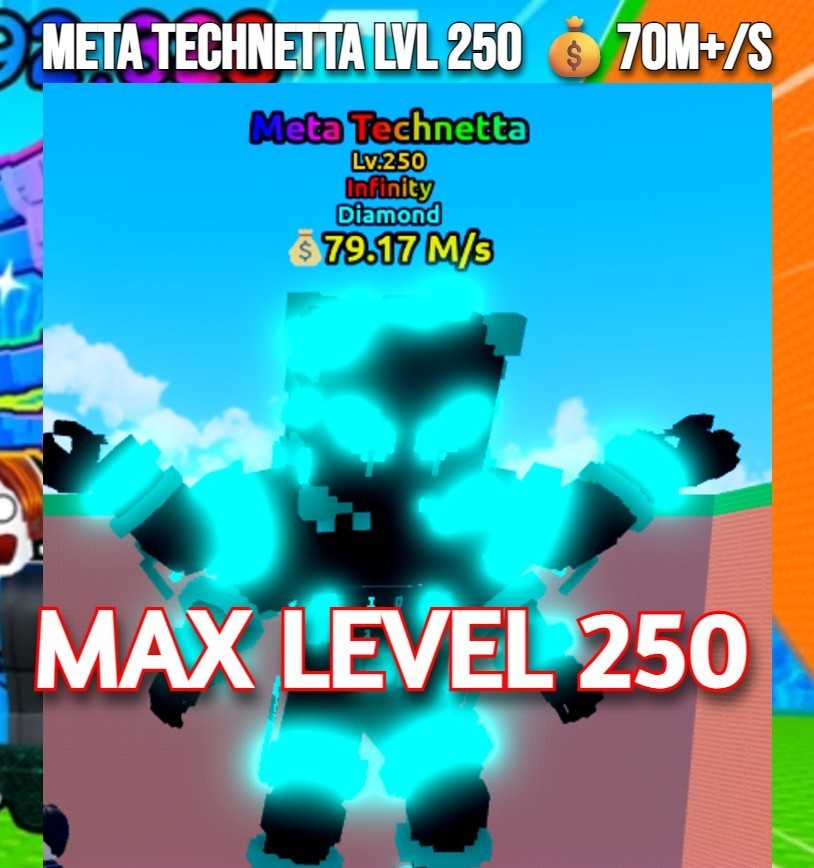 Meta Technetta 💰70M+ Lvl 250 MAX LVL| Escape Tsunami ForBrainrots