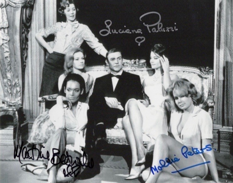 LUCIANA PALUZZI, MARTINE BESWICK & MOLLY PETERS 8.5x11 Signed Photo Reprint
