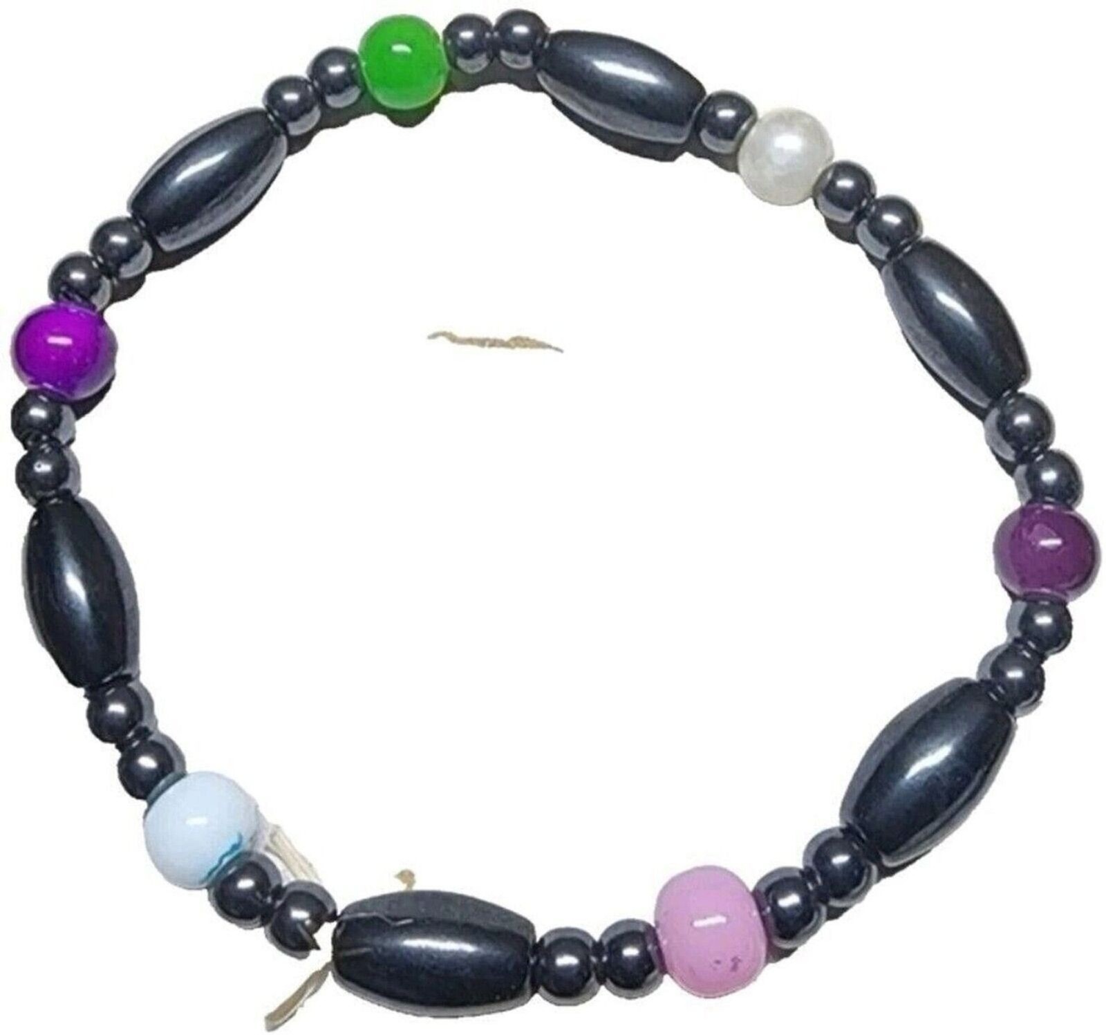 Magnetic Hematite Bracelet Black Beaded Unique Design Unisex