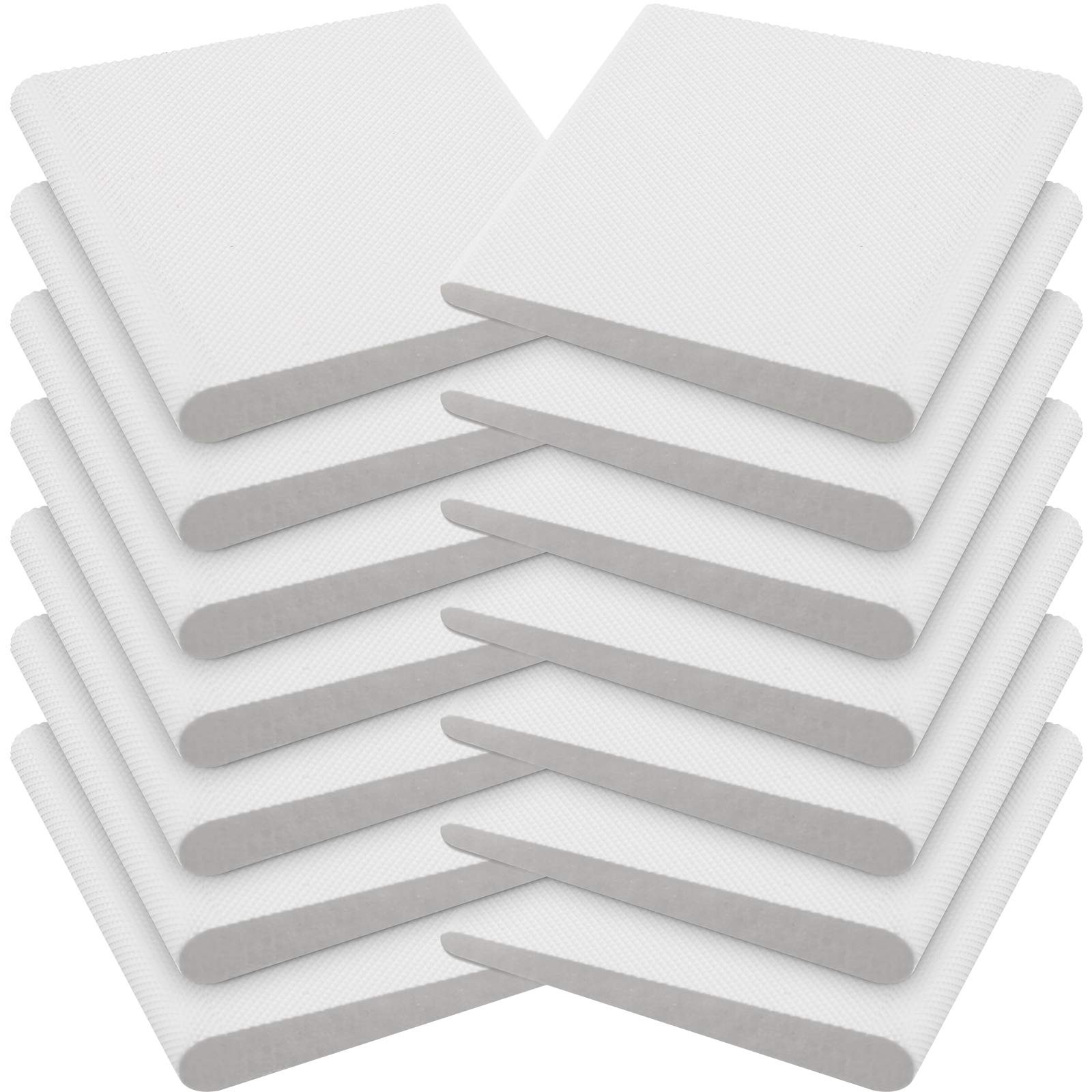 Jetec 14 Pieces Door Corner Seals Self Adhesive Exterior Frame White 