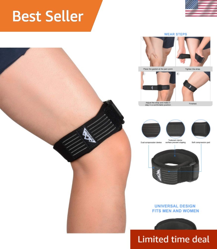 IT Band Strap, Adjustable Iliotibial Band - Knee, Thigh, Hip & ITB Syndrome S...