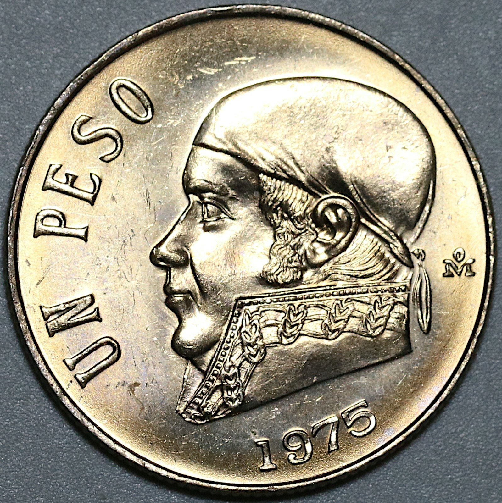 1975 Mexico 1 Peso Jose Morelos Gem BU Coin (22011201R)