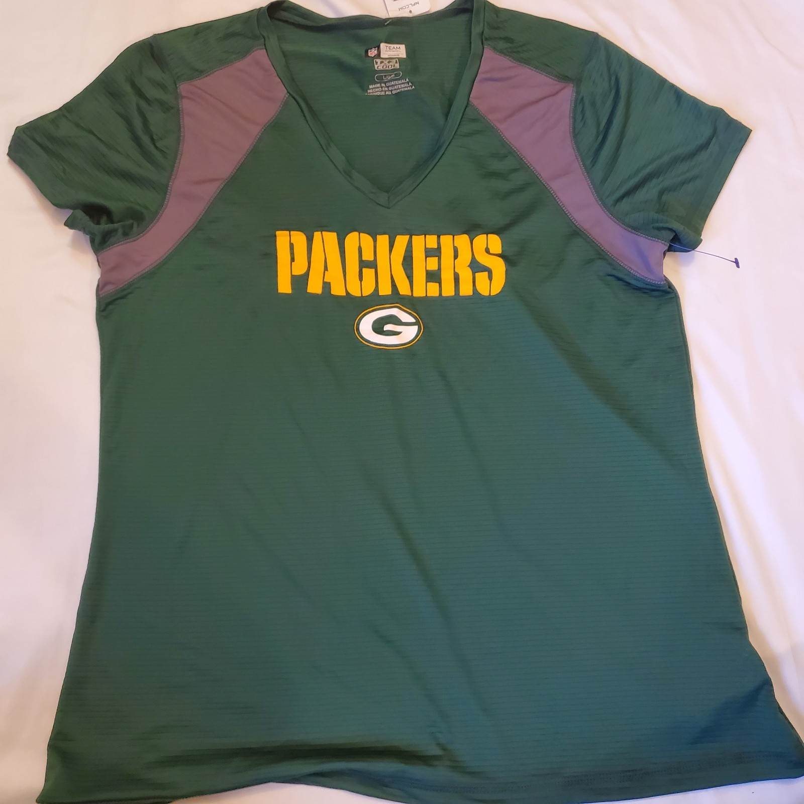 Green Bay Packers Women's TX3 Cool NFL Team Apparel Size Large Green New Tags