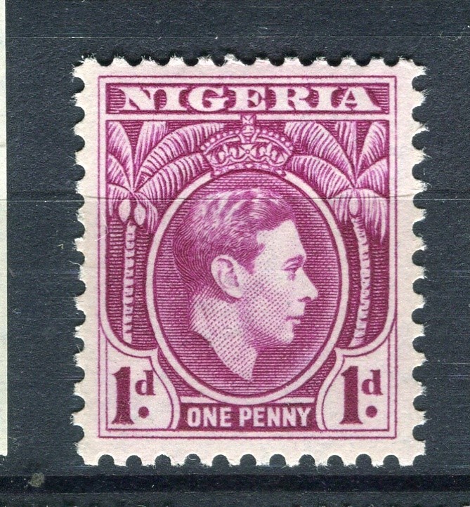 NIGERIA; 1938 early GVI Portrait issue fine MINT MNH Unmounted 1d. value