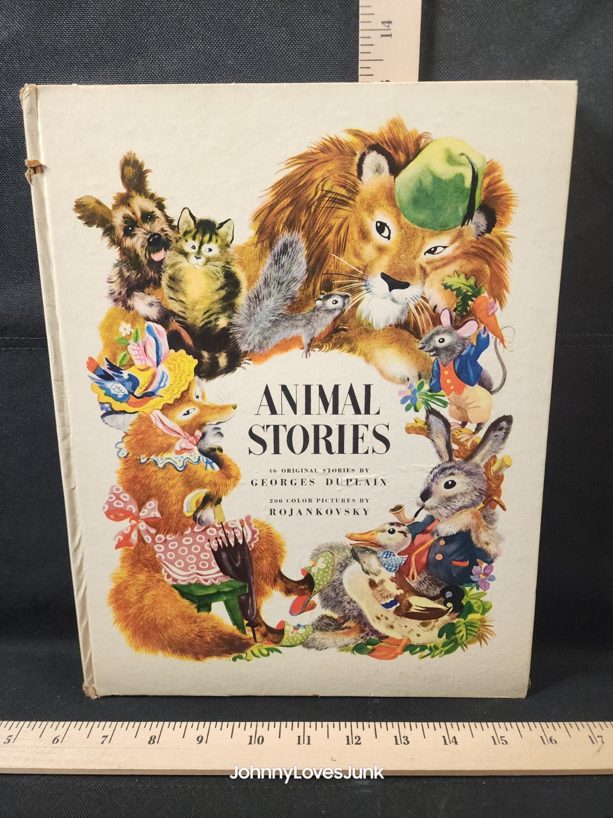 Animal Stories By George Duplaix Children's Book 1944 Used Hardcover 