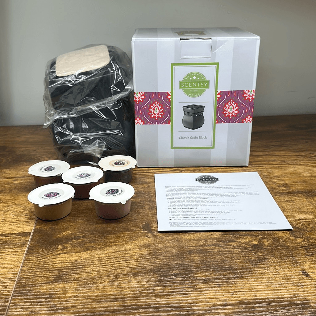 Scentsy Electric Wax Warmer Burner Classic Satin Black Aromatherapy Fragrance