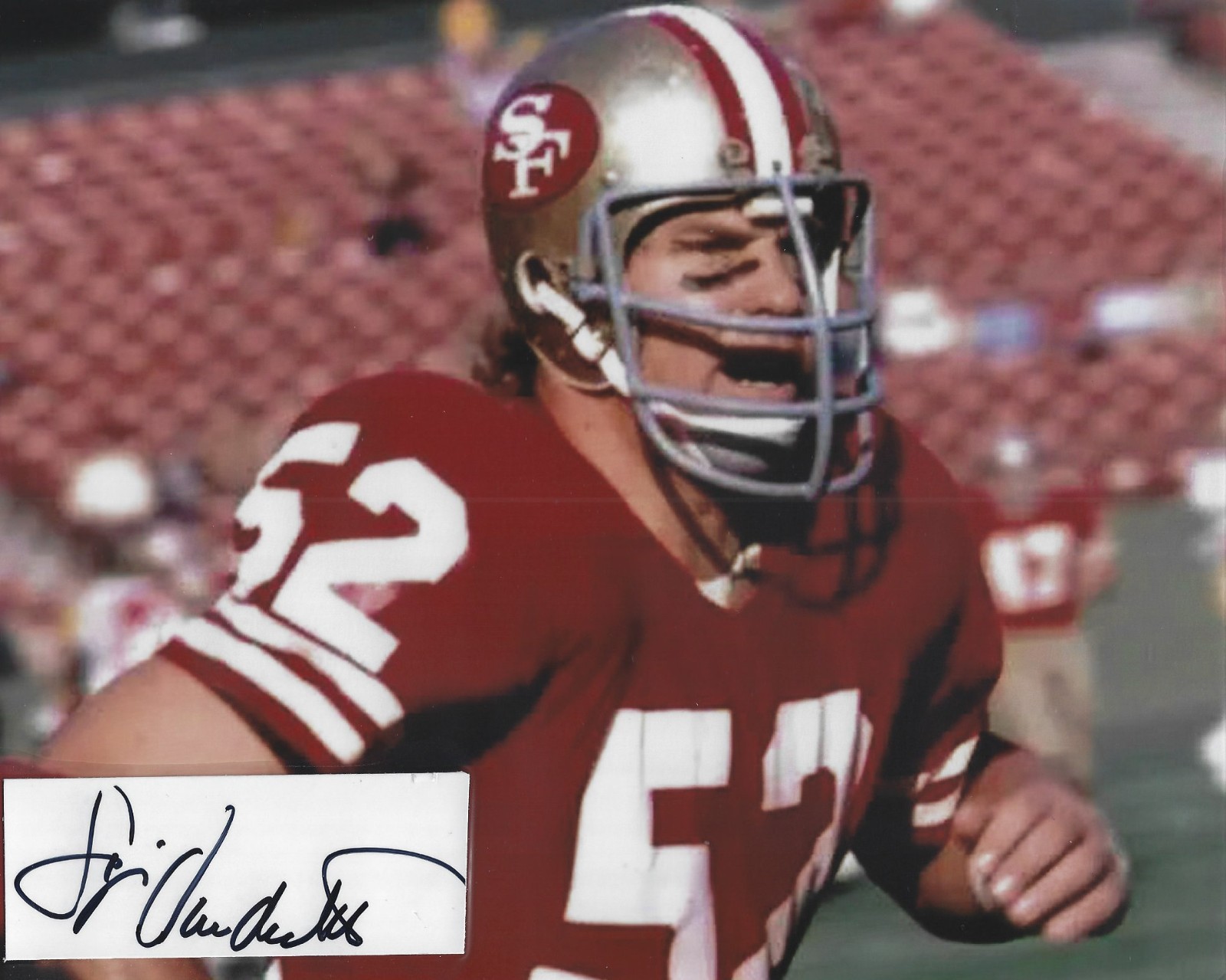 Skip Vanderbundt Autographed Signed 8x10 Photo - NFL 49ers Saints - RARE!  w/COA