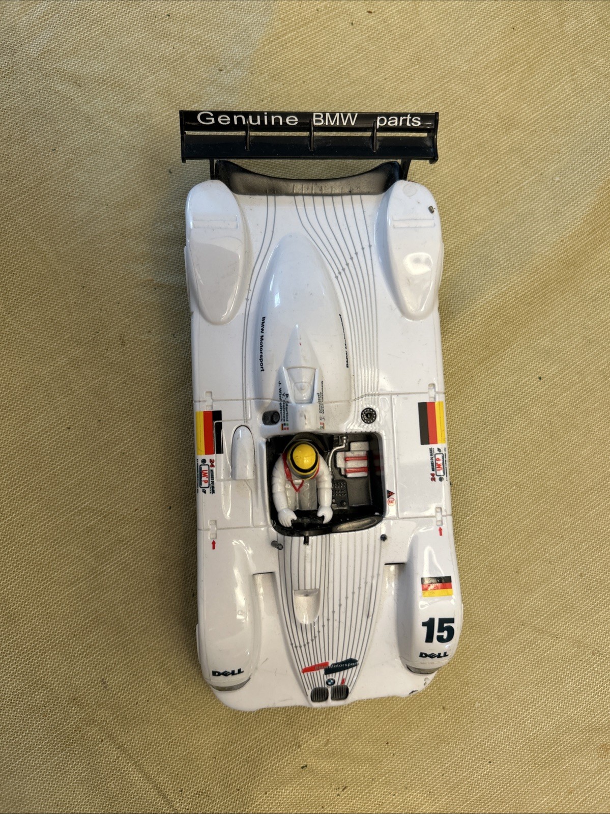 Carrera 1/24 Limited Edition slot car, BMW V12 LMR, 2000 ALMS, Fly slot car case