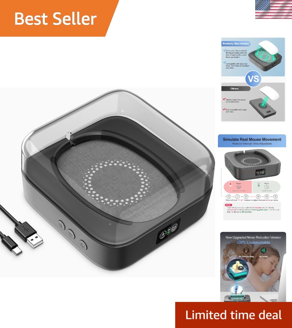 Undetectable Mouse Mover Usb Physical Mouse Jiggler Moves Mouse Randomly, Aut...