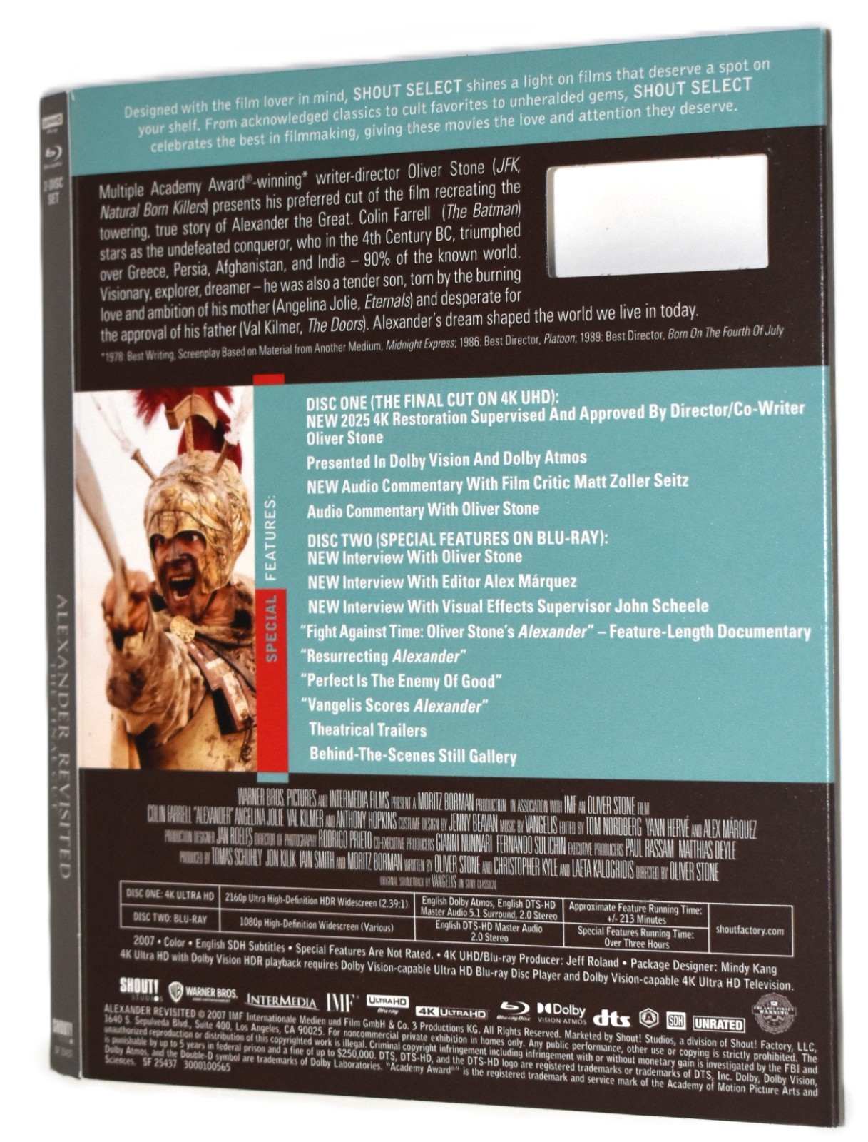 UHD SLIPCOVER ONLY - Fits: Alexander Revisited Shout Factory Ultra HD 4K Blu-ray
