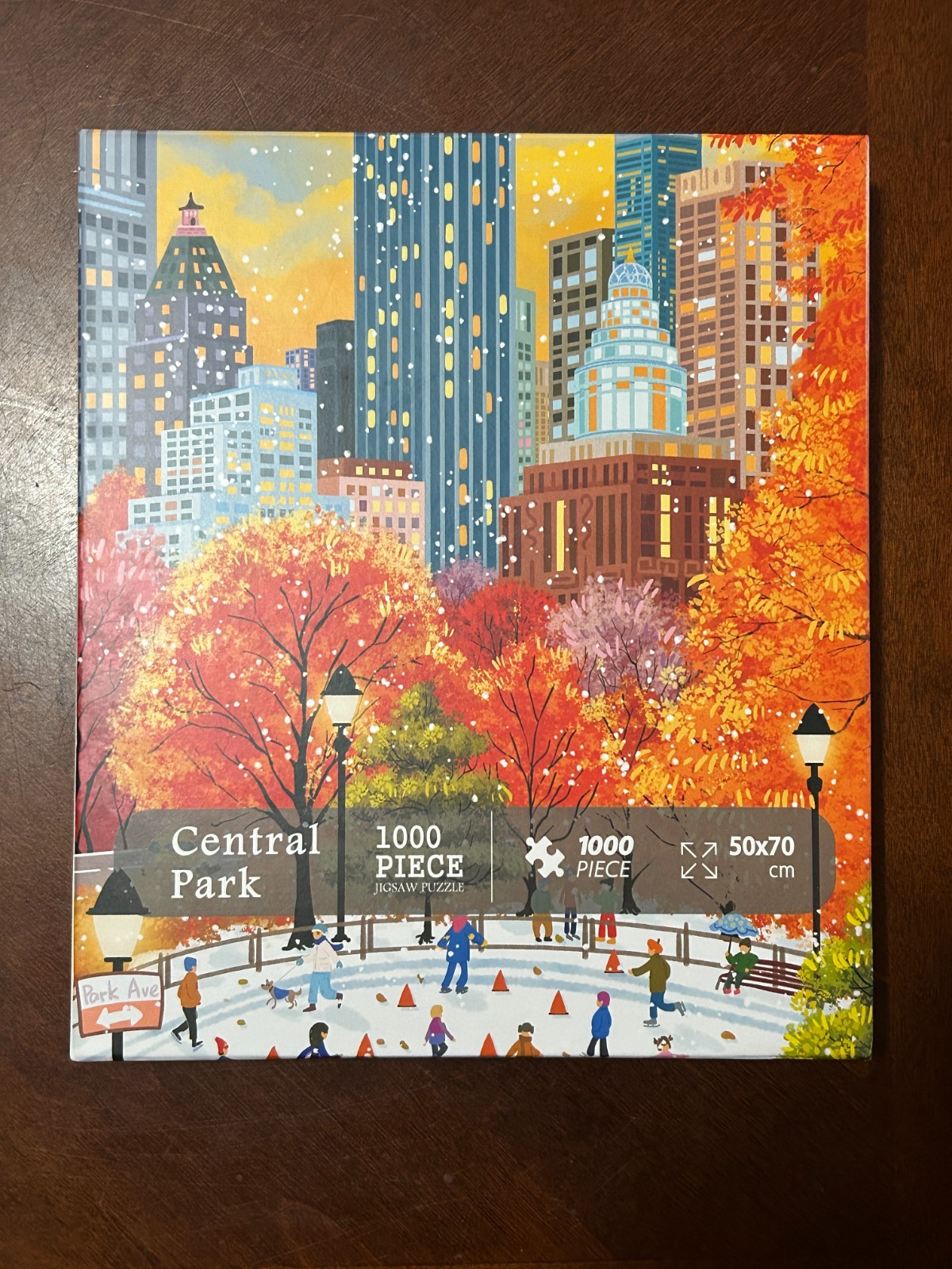 Central Park 1000 Piece Jigsaw Puzzle 50x70 cm Complete Counted Pieces NYC