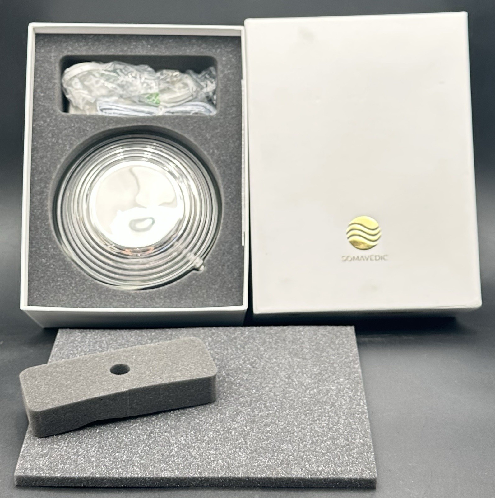 Somavedic Sky Vedic EMF Protection Space Harmonization Device Silver NIB