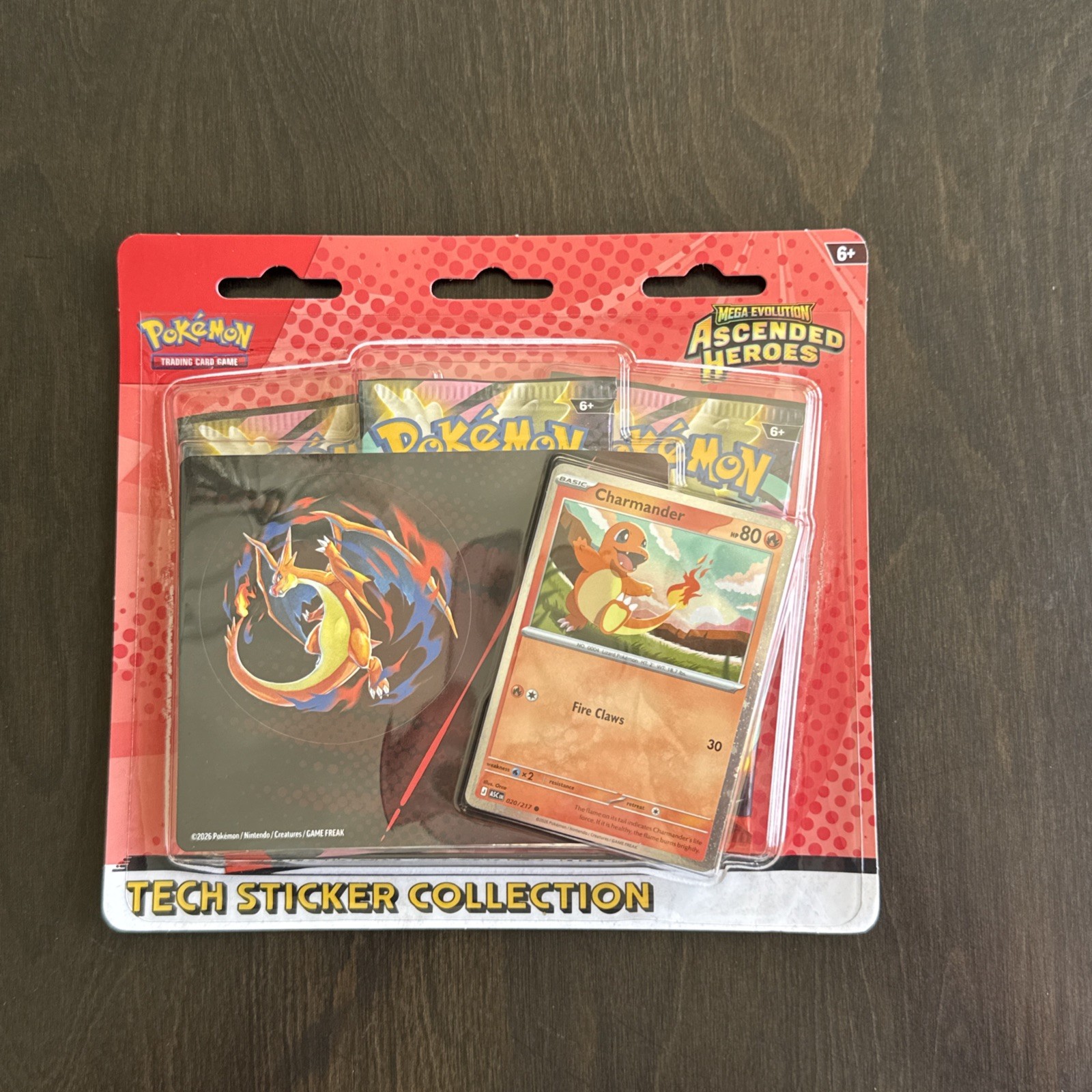 Ascended Heroes 2026 Tech Sticker Collection - Charmander - New & Sealed✨