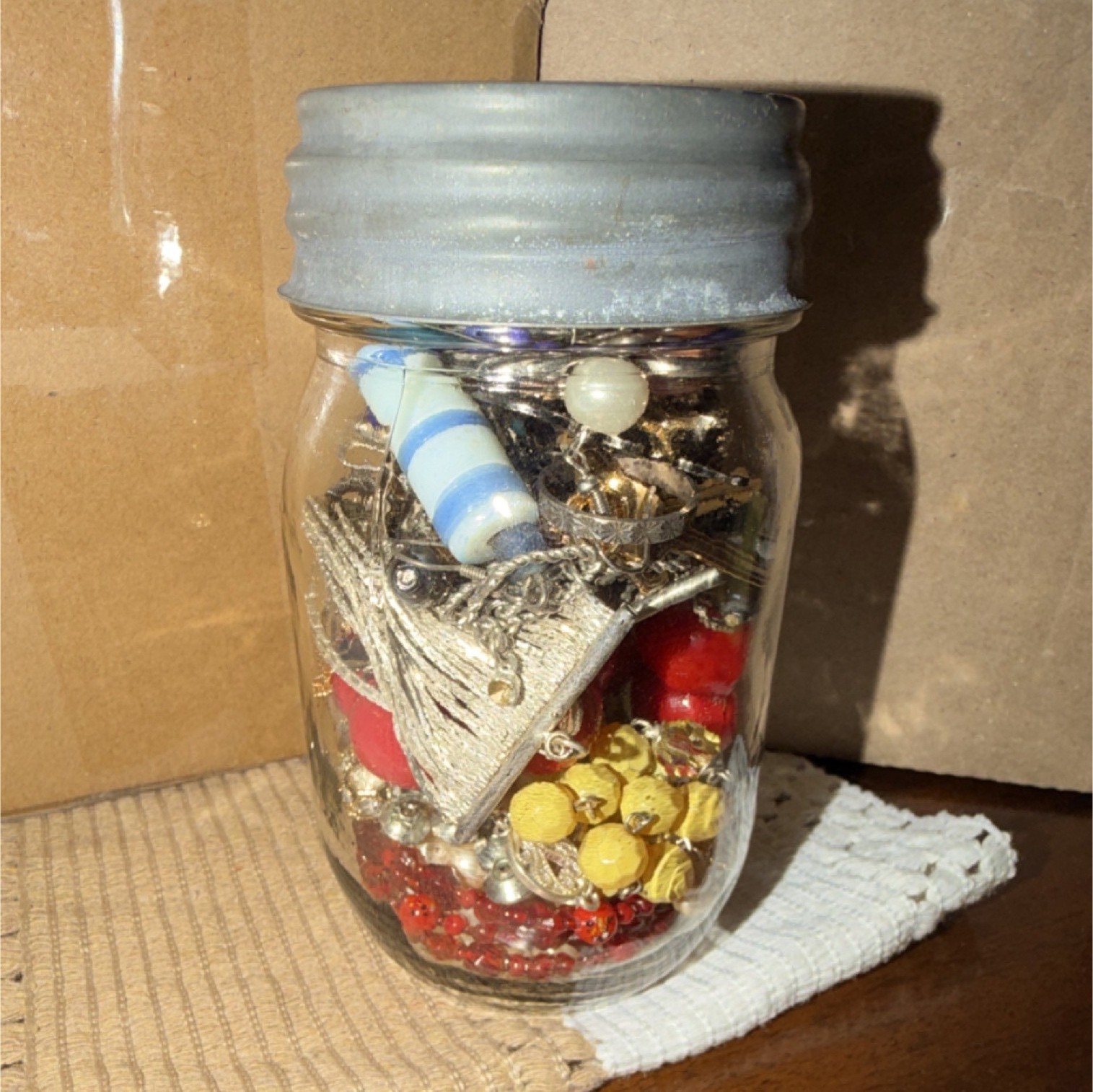 Mixed Jewelry Lot - Necklaces, Bracelets, Earrings, Beads, Pins, Multicolor