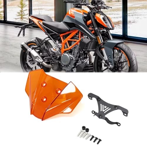 for 2023 DUKE390 Duke390 Duke125 Motorcycle Windshield Protector orange color
