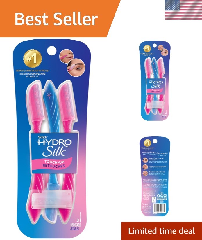 Multi-Purpose Touch-Up Dermaplane Razors, 3ct - Peach Fuzz Remover & Exfoliator