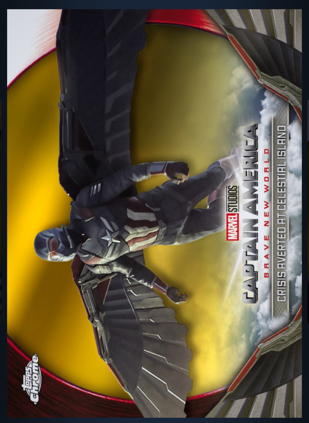 DIGITAL TOPPS MARVEL COLLECT STUDIO CHROME GOLD 50C CAP AMERICA CRISIS AVERTED