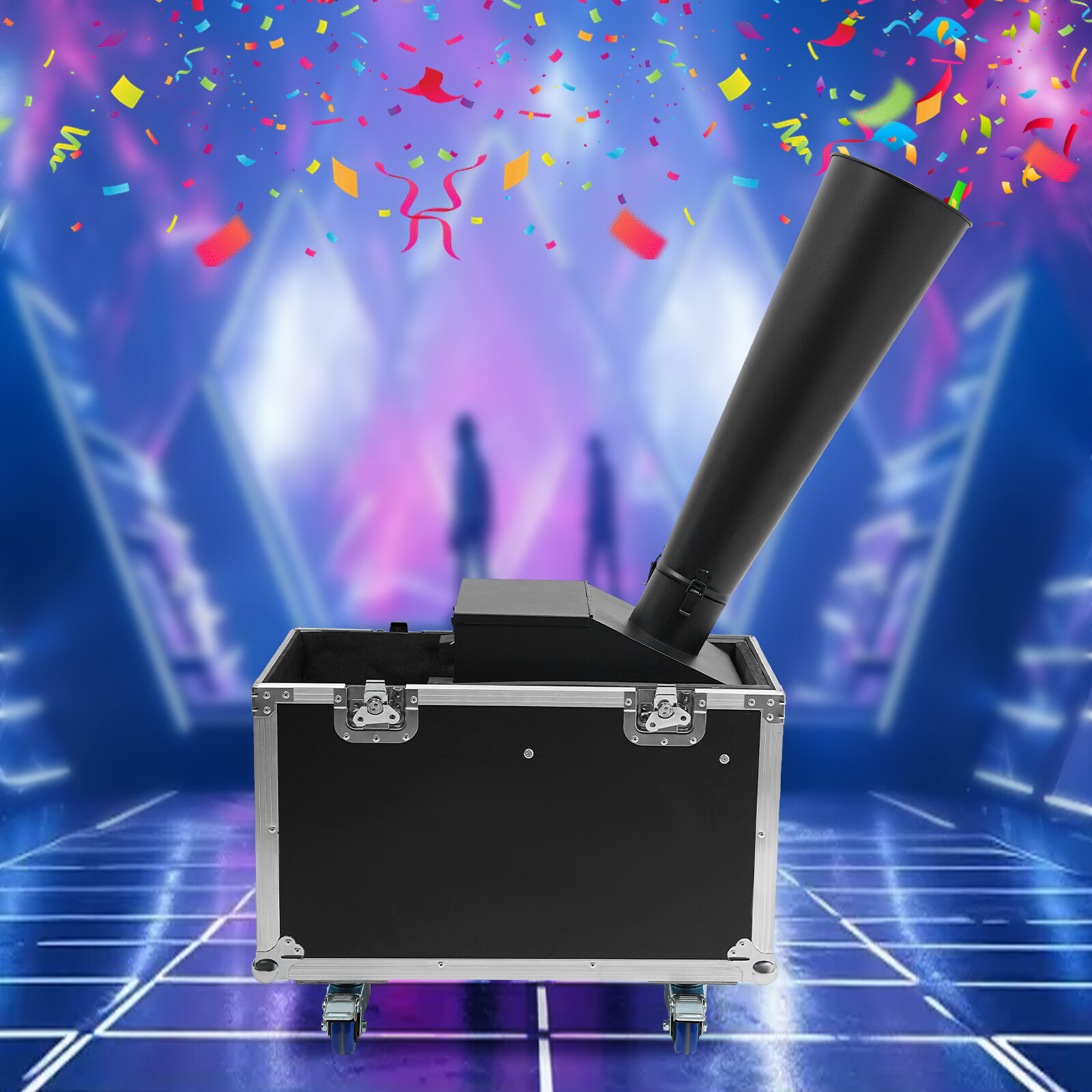 CO2 Confetti Machine with Flight Case Confetti Blaster Jet 19.68 ft New