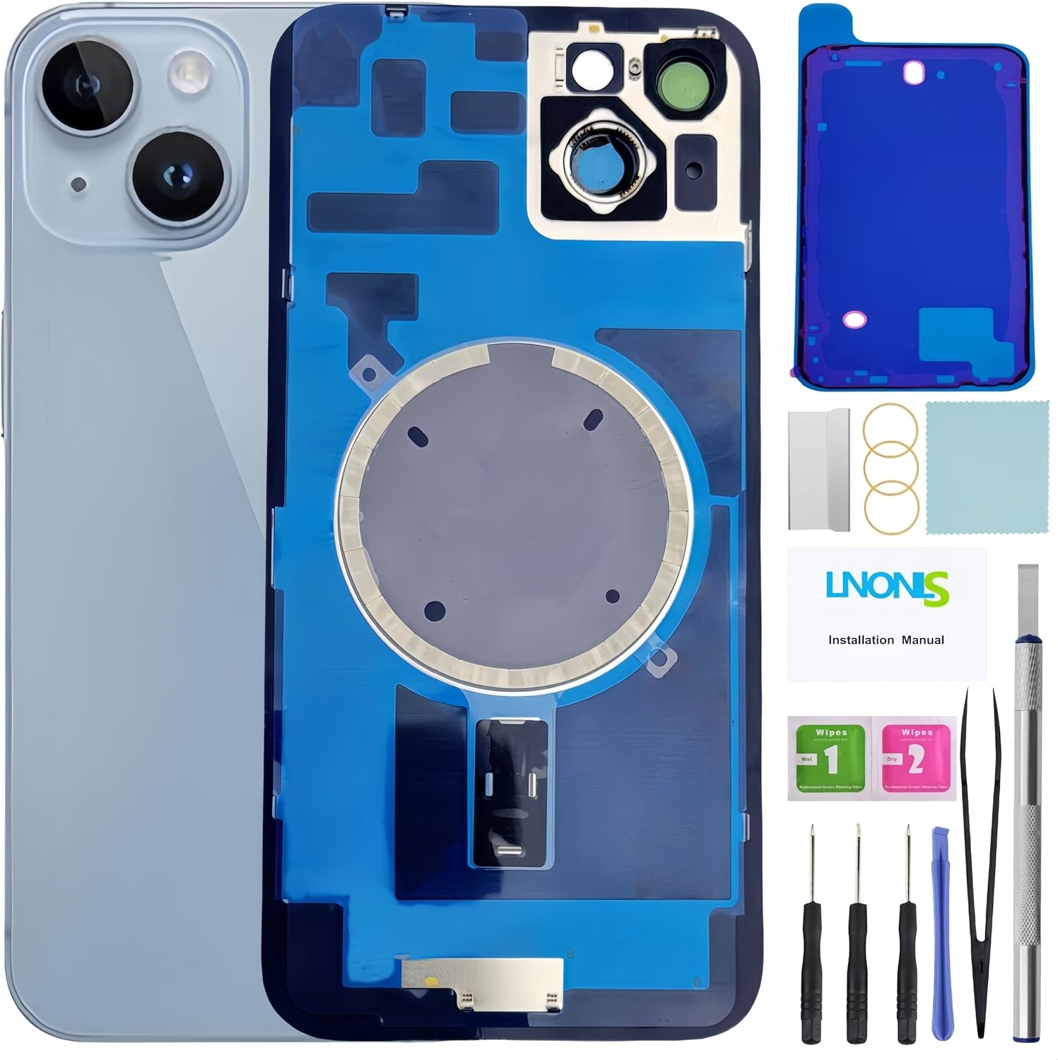 14 Plus Back Glass Replacement for iPhone 14 Plus Rear Back Cover Glass