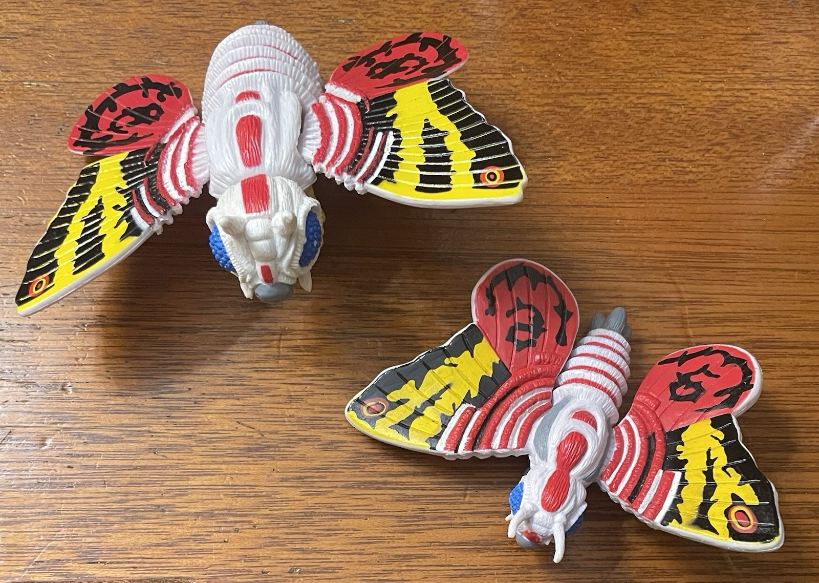 Lot Of 2 1994 Mothra Action Toy Figures By Toho Trendmasters Japan Godzilla