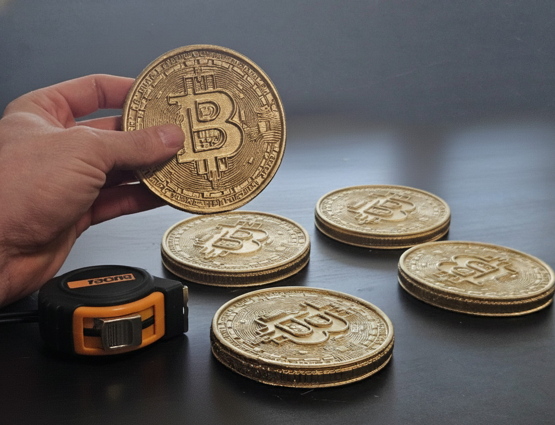 Bitcoin Coin Gift – Gold Crypto Souvenir | Decorative Bitcoin Replica