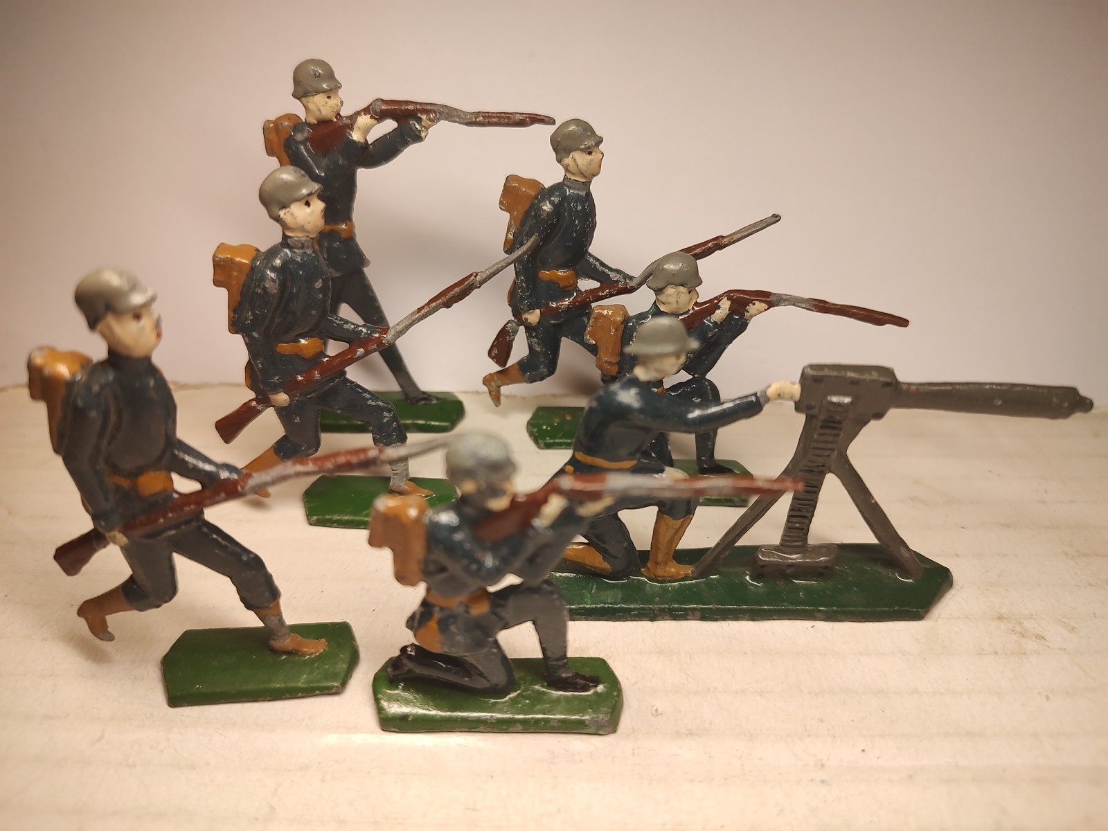 WW1 German Semi-flat Soldiers Lot 7