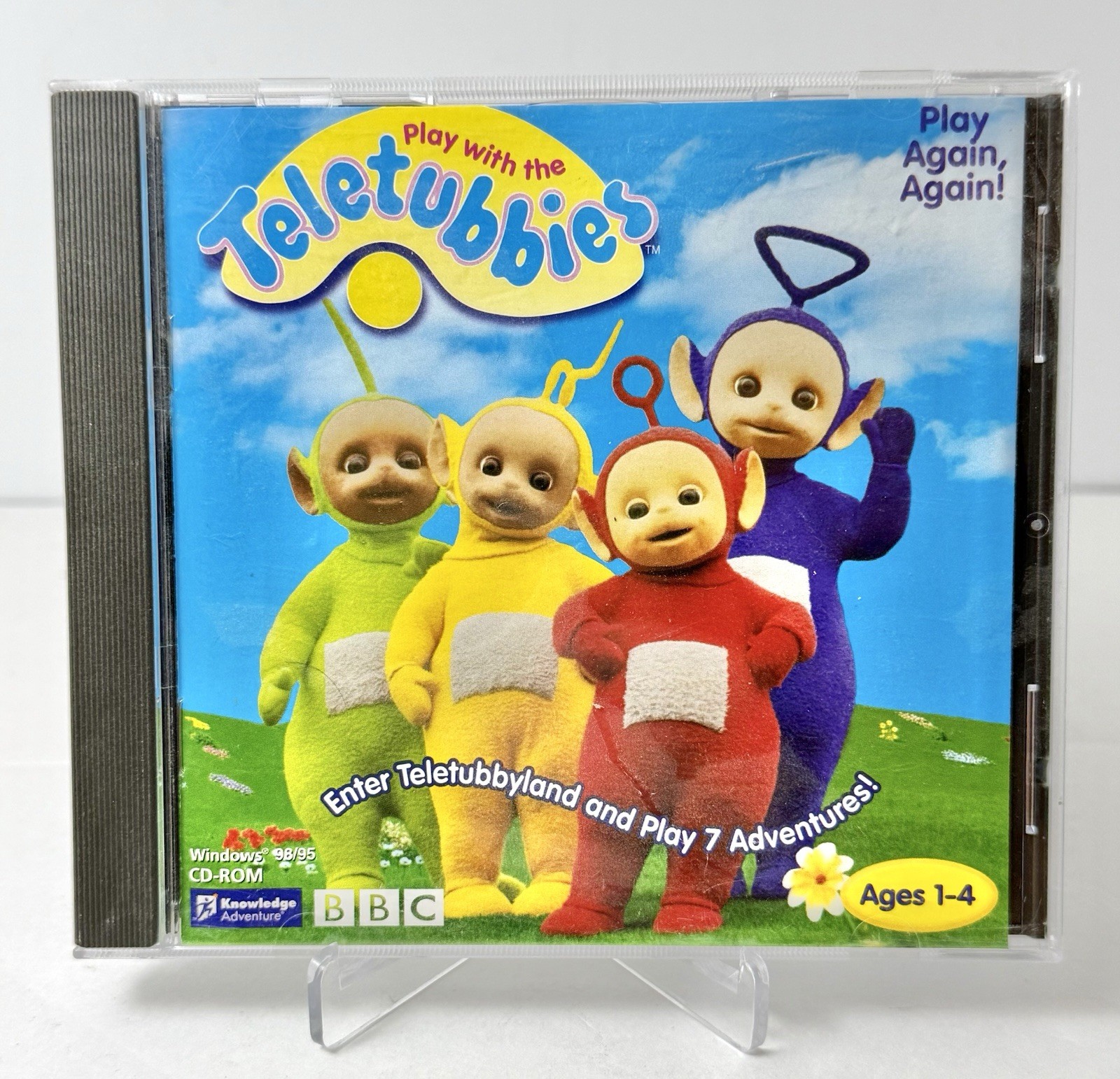 Vintage 1998 BBC Play with the Teletubbies PC CD-ROM Windows 98/95 UK Kids Game