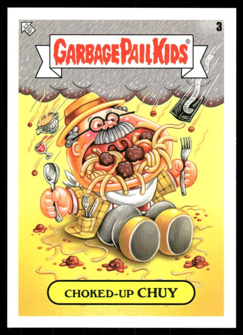 Garbage Pail Kids Choked-Up Chuy 2022 Book Worms Gross Adaptations Topps #3