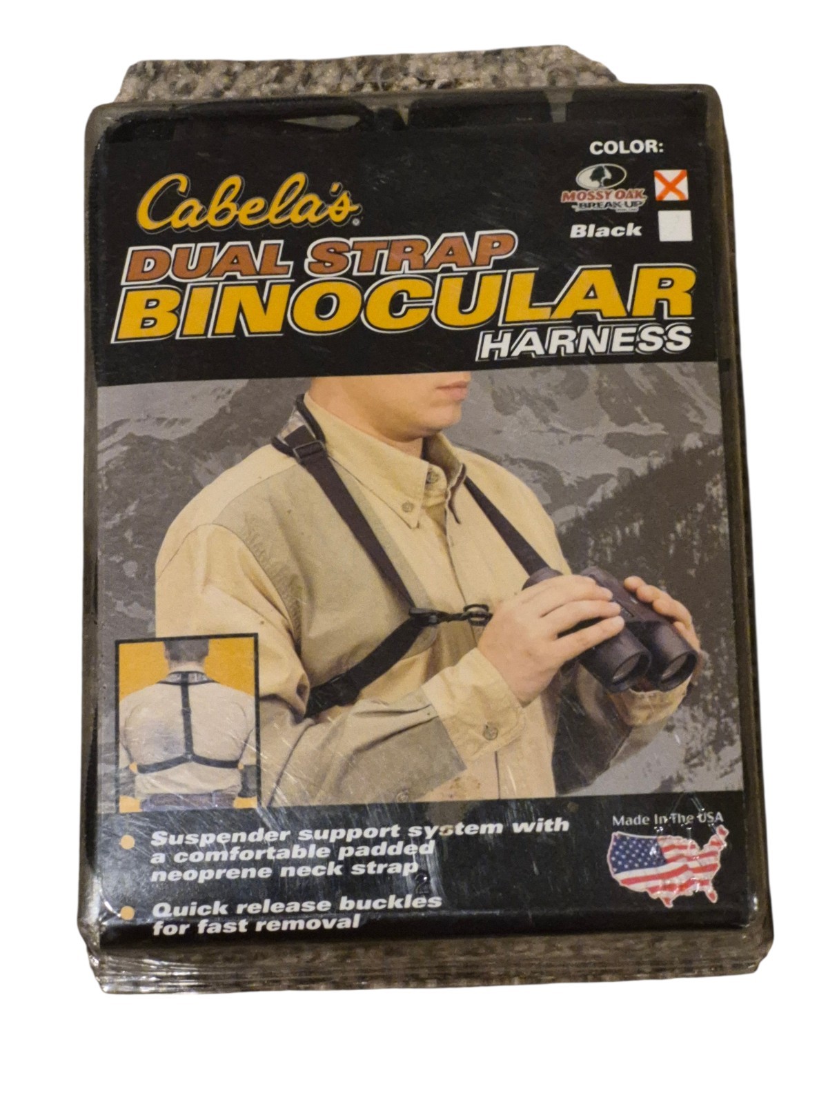 Cabela's Dual Strap Binocular Harness Black New Sealed