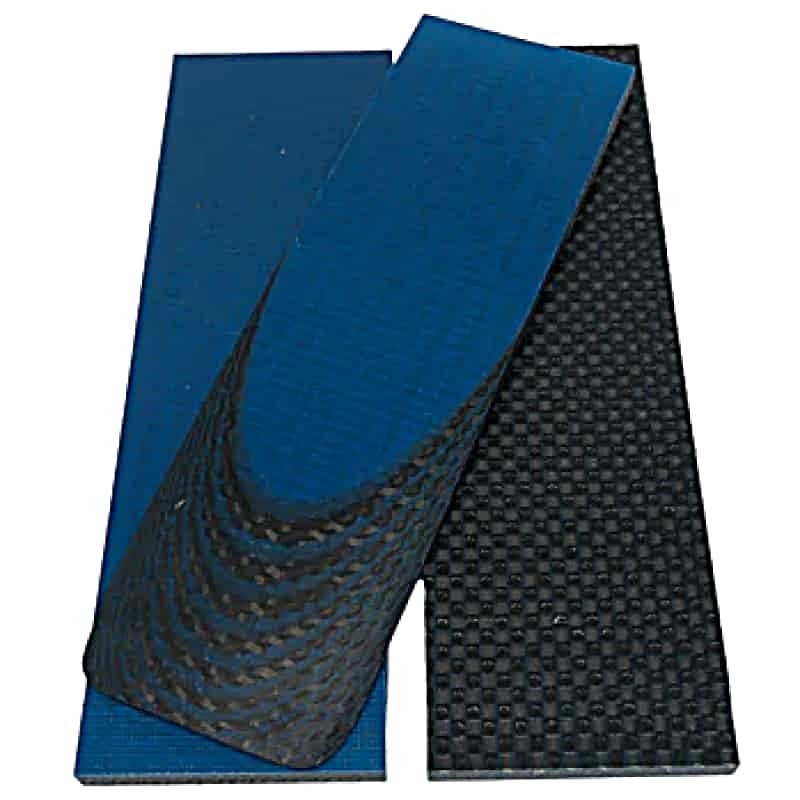 Fused Carbon Fiber + G10 Composite- BLUE- Scales