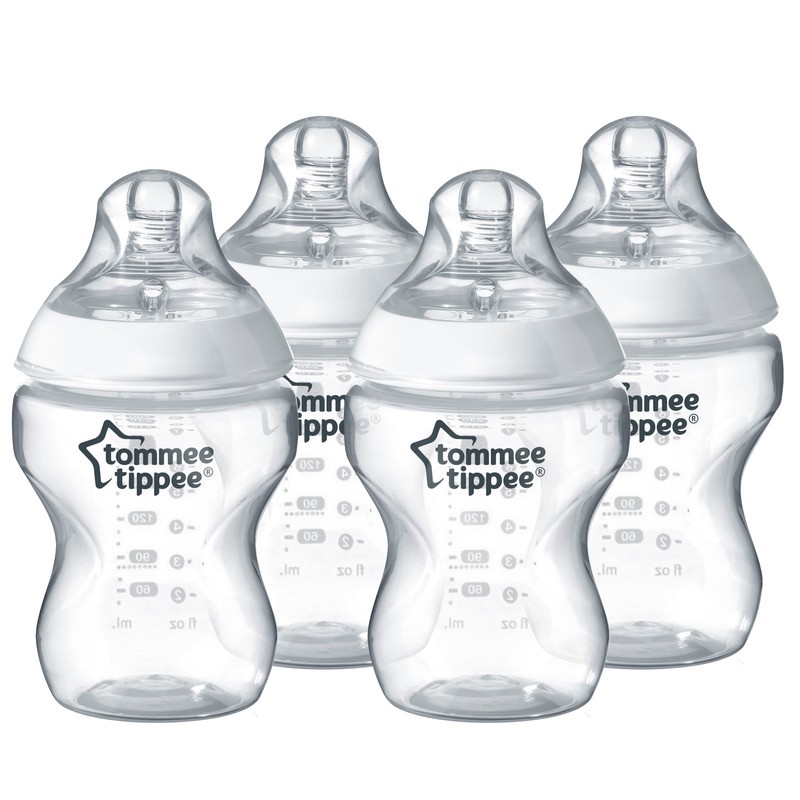 Lot of 2 Tommee Tippee Natural Start Anti-Colic Baby Bottles 9oz 0+months 4pk