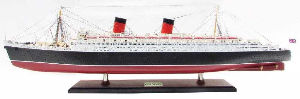 RMS Queen Elizabeth 100cm Precision Wooden Handmade Finished