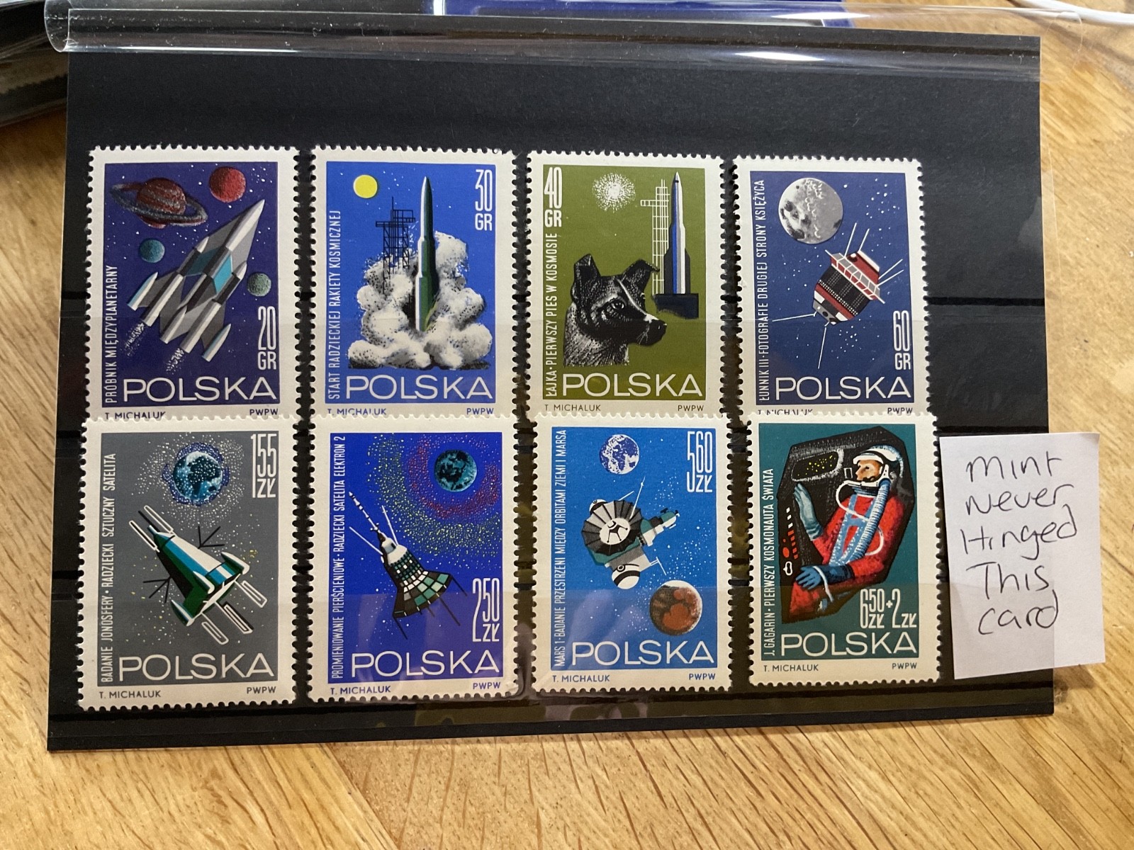 Poland mounted mint or used stamps on 7 cards  B3073