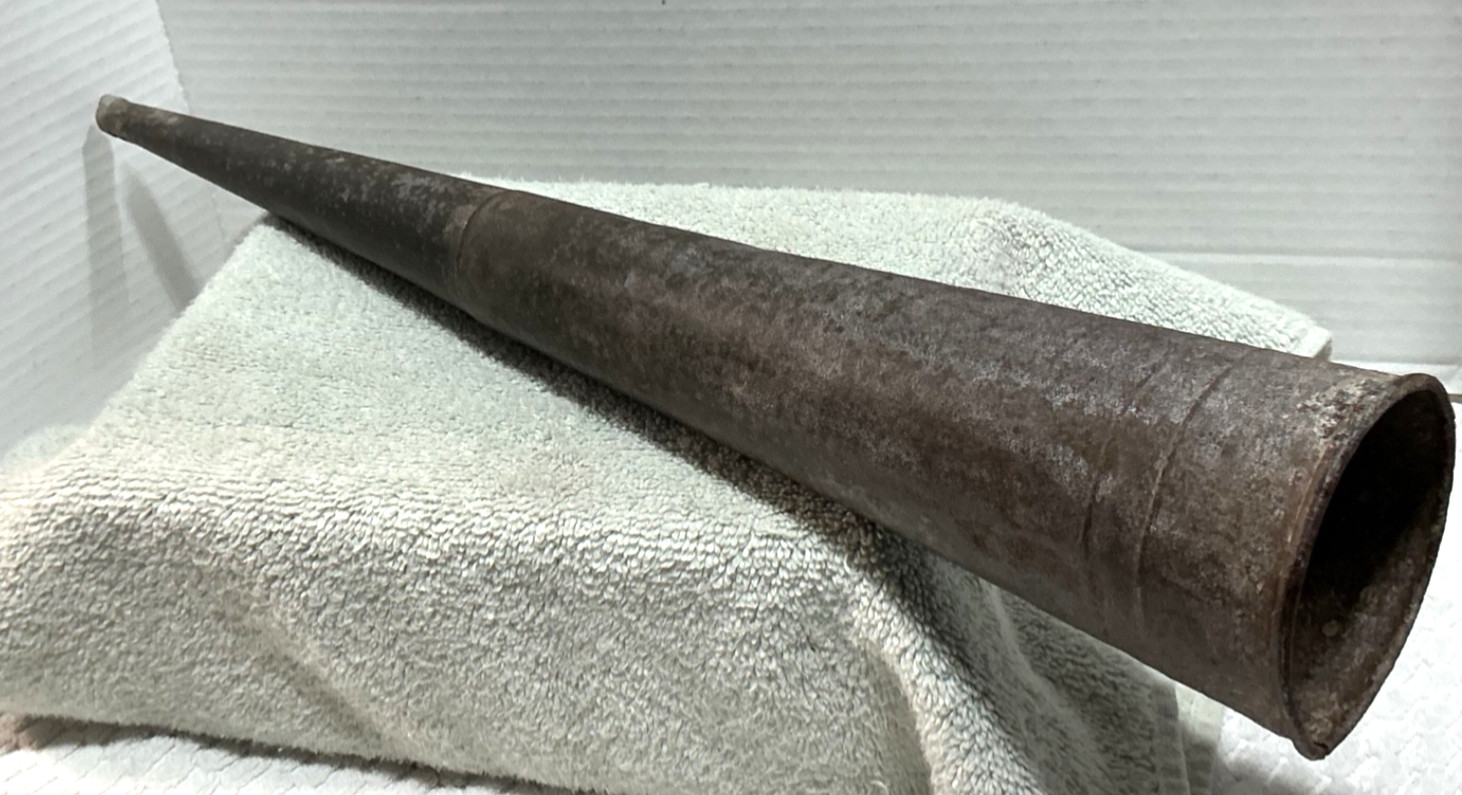 Antique Metal Seamen's Sailor Boat Horn 19"