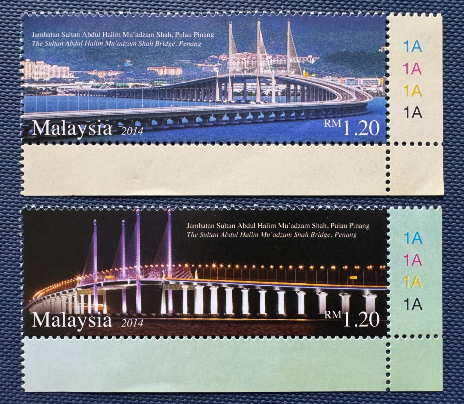 MALAYSIA 2014 Sultan Abdul Halim Mu'adzam Shah Bridge PENANG 2V SG#2053-2054 MNH