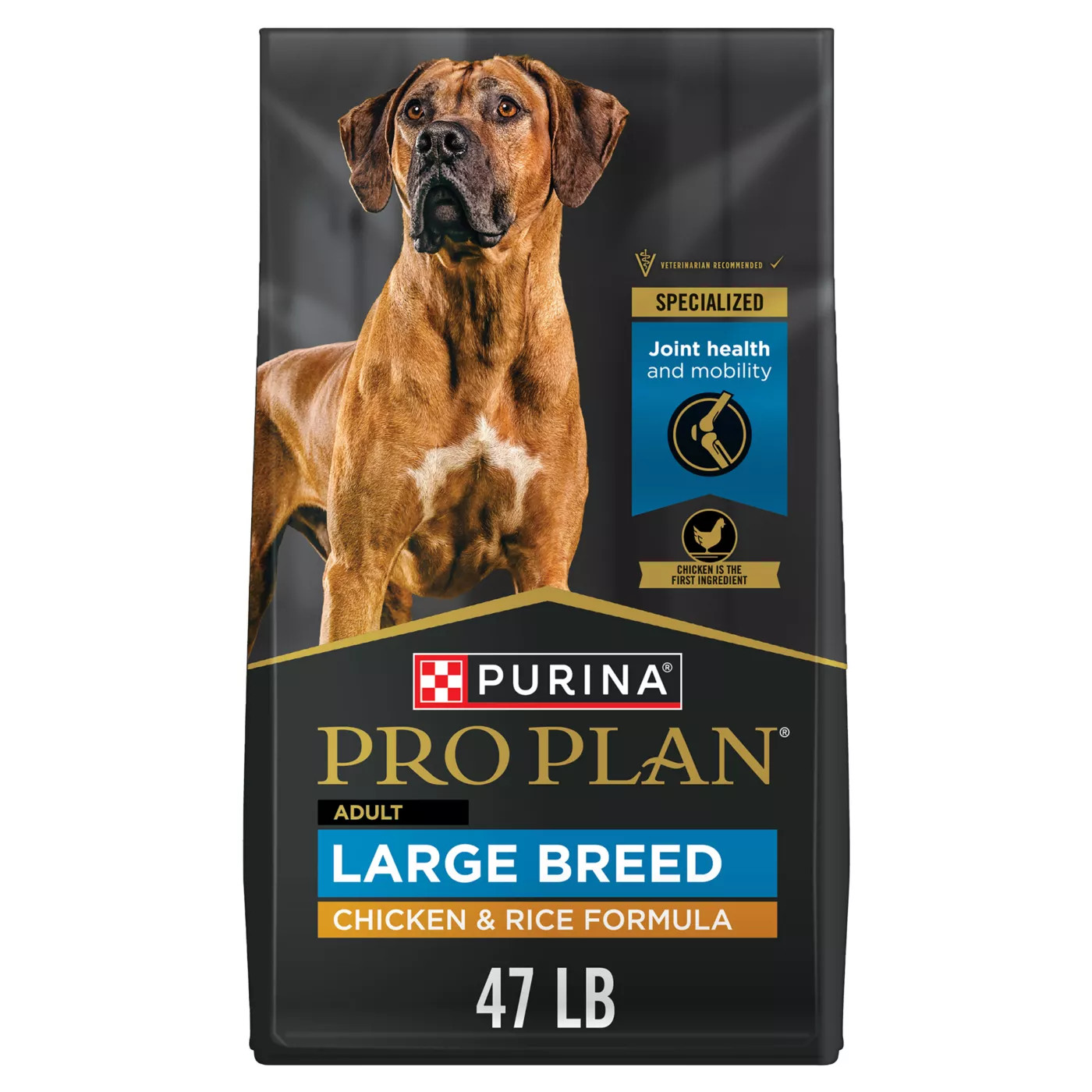 Purina® Pro Plan Large Breed Adult Dry Dog Food - Chicken & Rice, 47 Lb