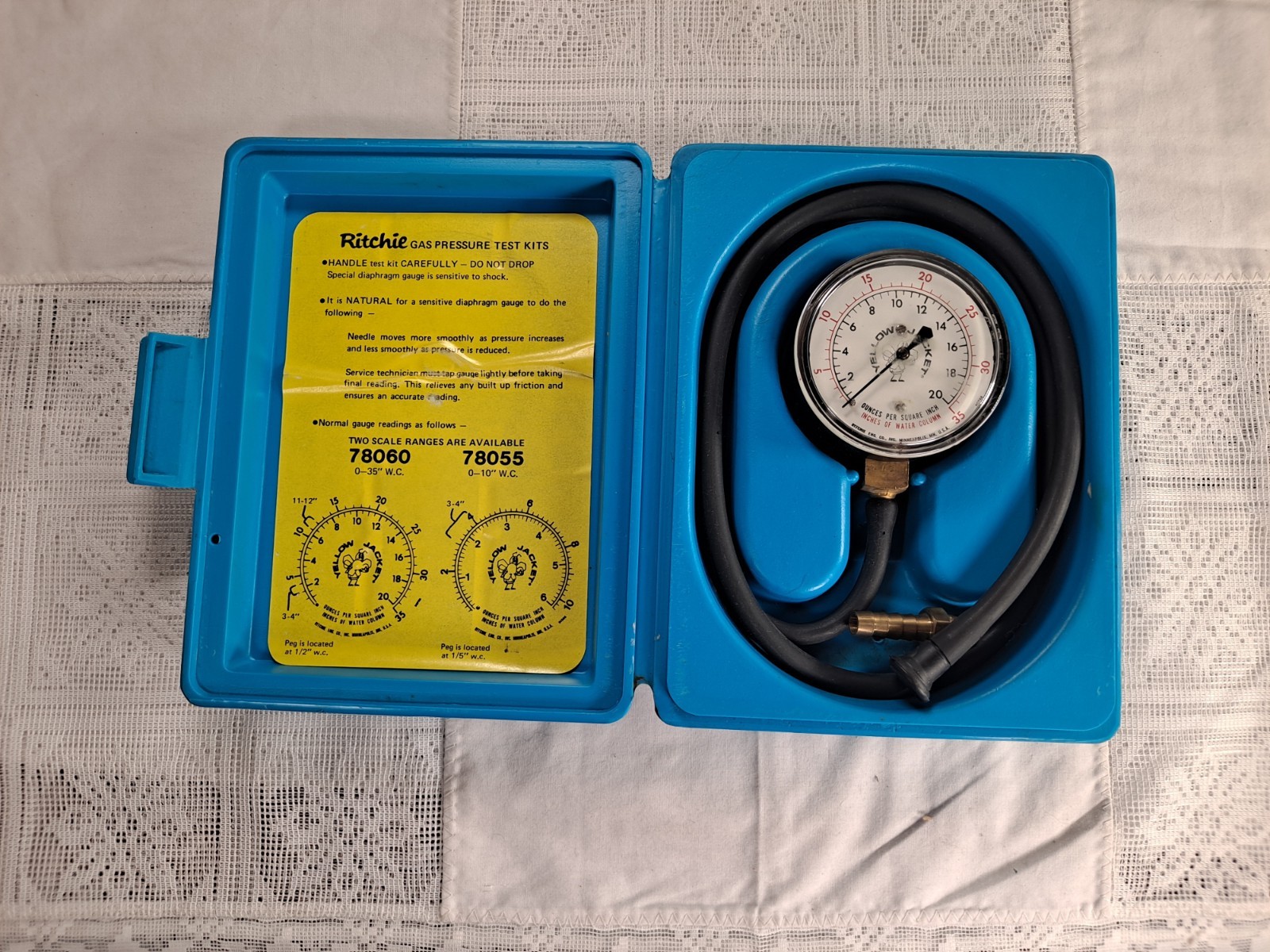 Yellow Jacket Gas Pressure Test Kit 78060