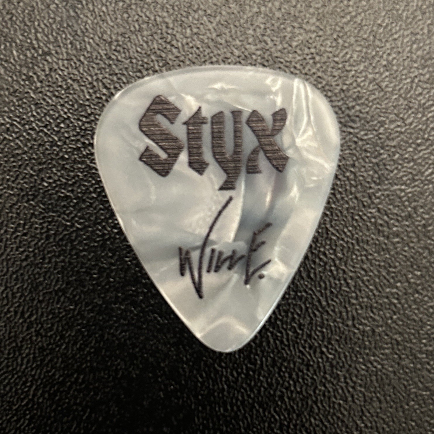 STYX Will E. Evankovich 2025 Grand Illusion Guitar Pick Pearl RARE