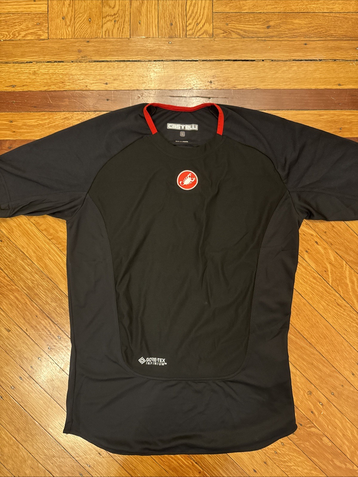 Castelli Prosecco Wind Short Sleeve Base Layer Women Large Cycling Jersey
