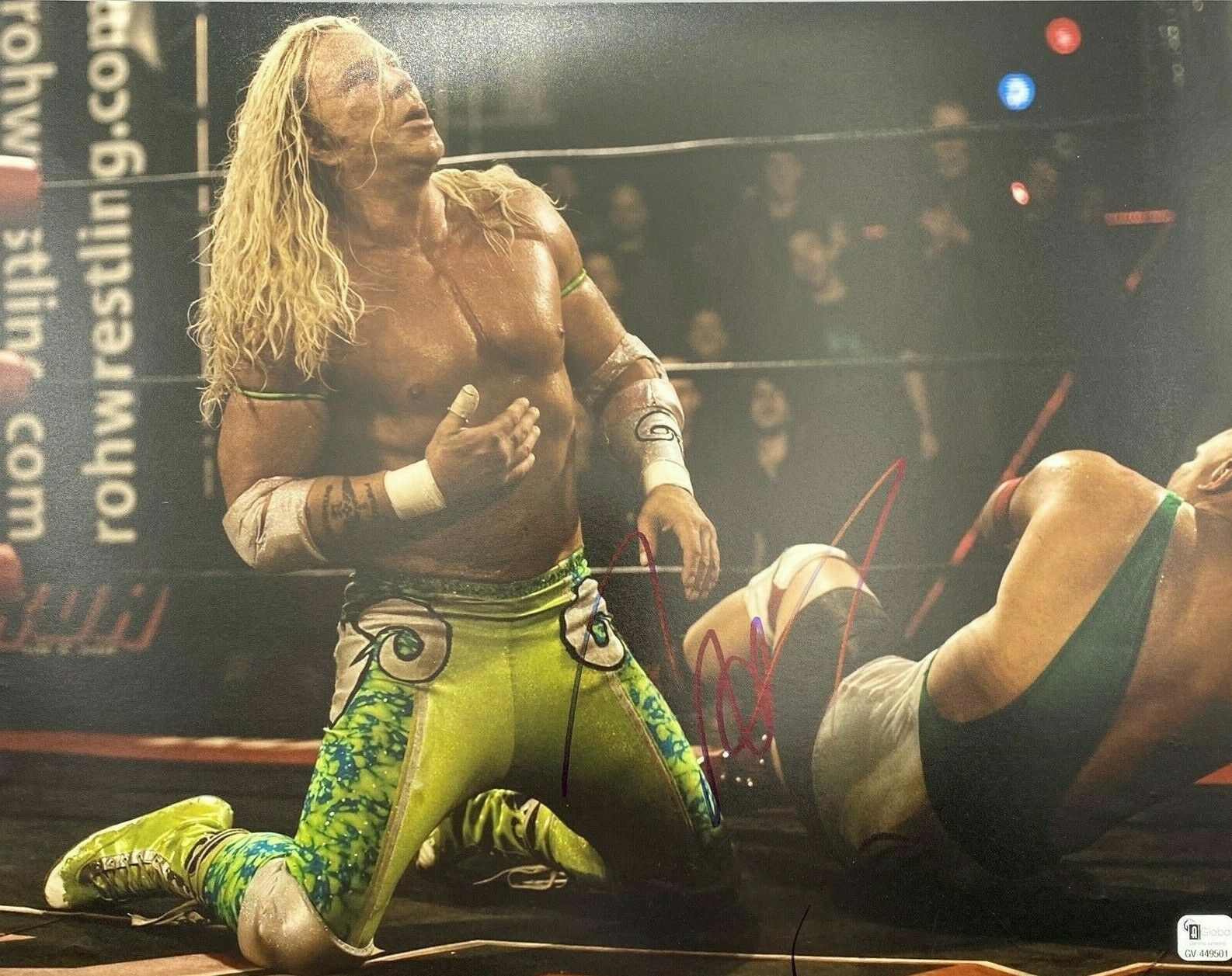 Mickey Rourke SIGNED 11X14 Photo The Wrestler COA GV449501